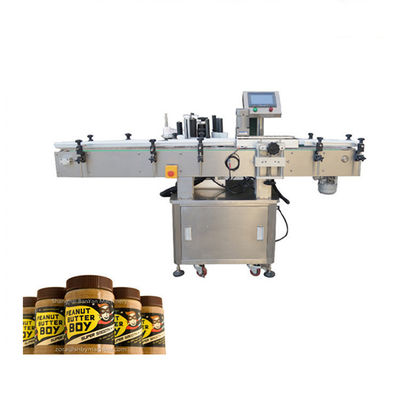 China High Accuracy Adhesive Bottle Sticker Labeling Machine For Peanut Butter Bottle supplier