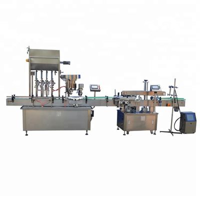 China 304 Stainless Steel Essential Oil Filling Machine With Piston Pump 10 - 40 bottles/min supplier