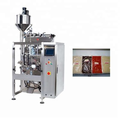 China Pneumatic Controlhot Sauce Filling Machine , 10-50 bags/min Ketchup Packaging Machine supplier