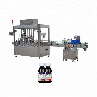 China Automatic Screw Filling Capping Machine , Electric Capping Machine With Cap Elevator supplier
