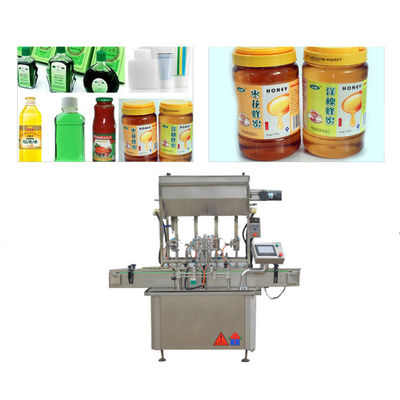 China 750 Kg 5 KW Sauce Paste Bottle Filling Machine With Touch Screen Display supplier