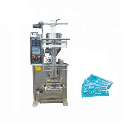 China Computer / PLC Control Sauce Pouch Packing Machine With 3 Sides Seal supplier