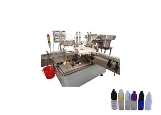 China Touch Screen Electronic Liquid Filling Machine 10ml - 120ml Filling Volume supplier