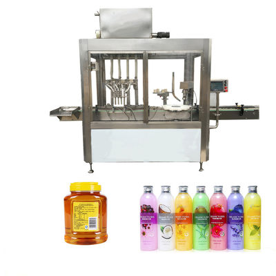 China Color Touch Screen Oil Bottle Filling Machine , 500kg Automatic Oil Filling Machine supplier