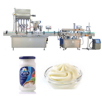 China Pneumatic Four Heads Sauce Paste Bottle Filling Machine For Glass Bottle supplier