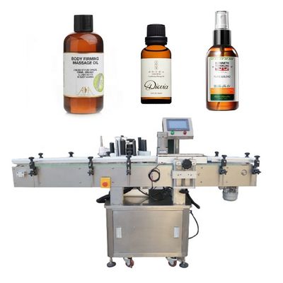 China 1.5KW Power Automatic Vertical Labeling Machine Round Plastic Bottle Labeling With CE supplier